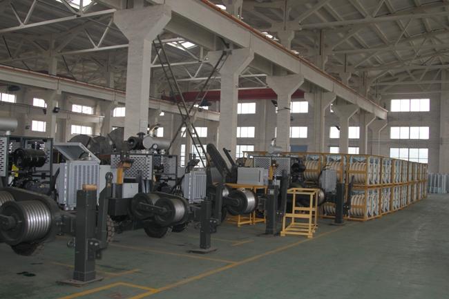 20kn - 30kN Cradle Reel Elevators Welded Steel For Tension Stringing 3