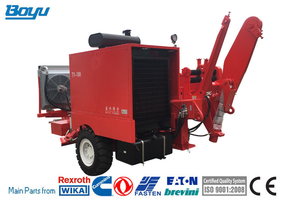 Transmission Line Stringing Equipment Max Continuous Pulling Force 150kN Hydraulic Puller