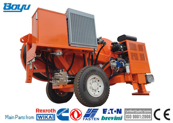 Overhead Line Stringing Equipment Max Intermittent Tension 2x70kN Hydraulic Tension Machine