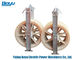Rated Load 40kN Transmission Line Stringing Tools Nylon Three Wheel Conductor Pulley